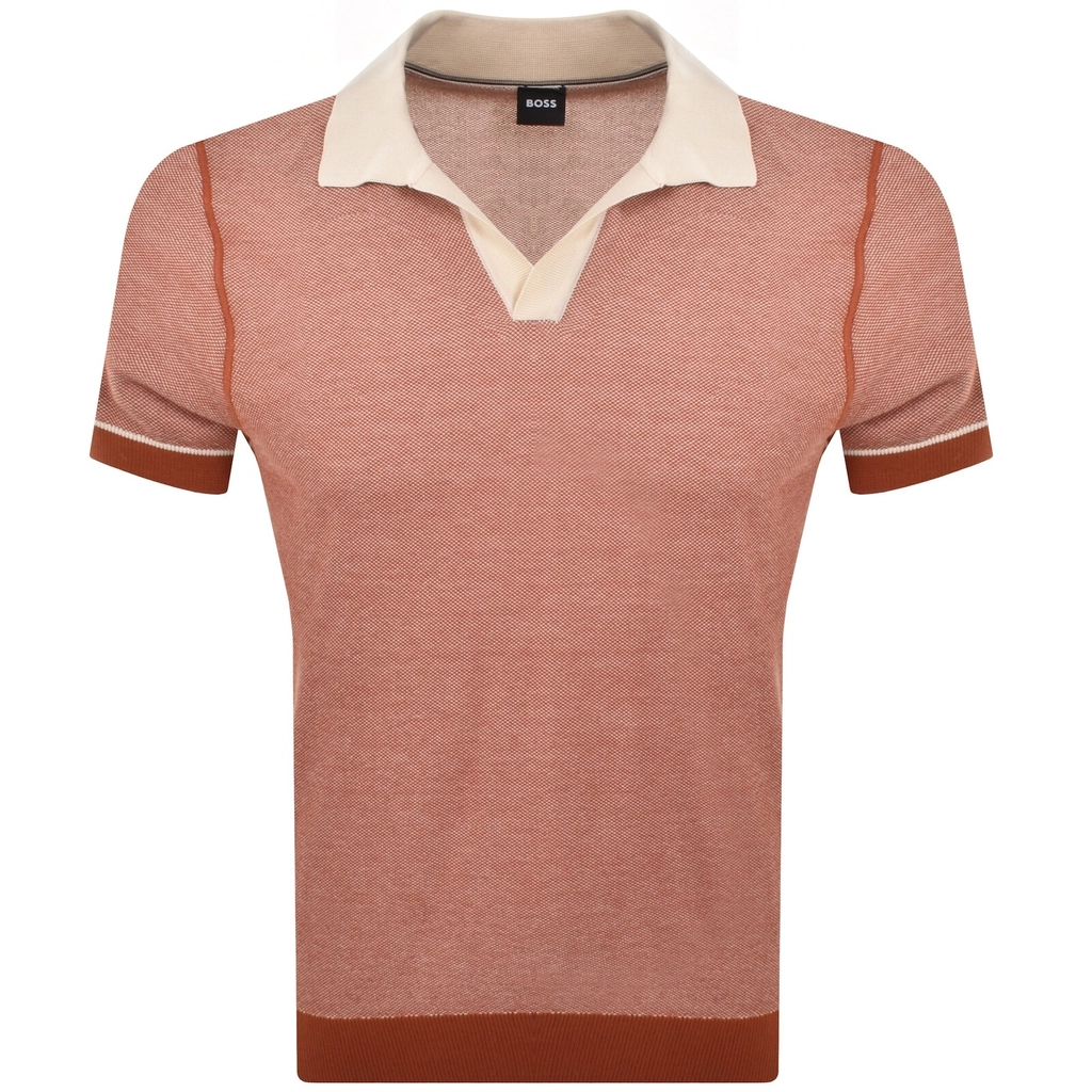 Hugo Boss BOSS H Jianluca Knit Polo Orange